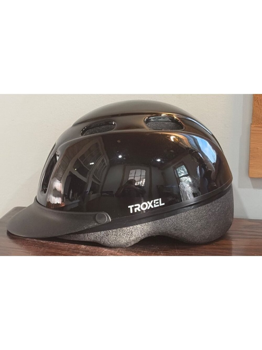 NWB Troxel Black Equestrian Riding Helmet w/ Ventilation And Adjustable Fit